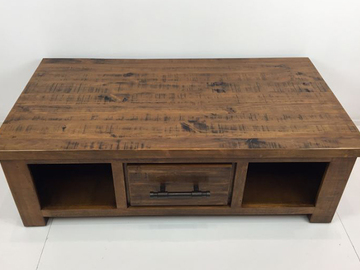 For Sale: WOODGATE Rustic Solid Wood 2 Drawer Coffee Table