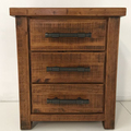 For Sale: WOODGATE Solid Wood 3 Drawer Bedside Table