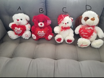 Buy Now: Valentines Day Mixed assorted teddy bears – 22 total qty