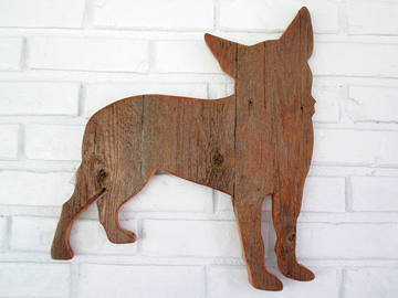 Selling: Rustic Chihuahua Reclaimed Wood Dog Wall Art