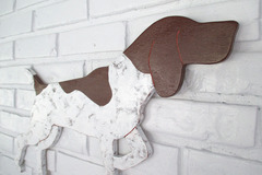 Selling: German Shorthaired Pointer Docked Tail Wood Dog Wall Art