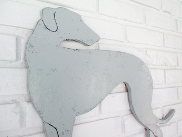Selling: Greyhound Wood Dog Wall Art