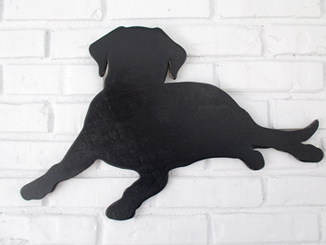 Selling: Black Lab Wood Dog Wall Art