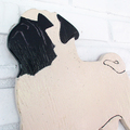 Selling: Pug Wood Dog Wall Art