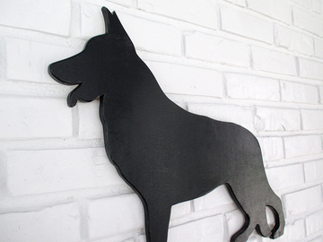 Selling: German Shepherd Wood Dog Wall Art