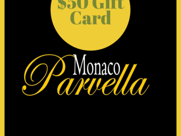 Buy Now: $50 Gift Cards from MonacoParvella.com (Lot Retails $1,250)