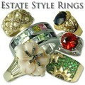 Buy Now: 5 - Sterling Silver & Vermeil Ladies Estate Rings-- $59.99