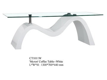 For Sale: MYRON Coffee Table Available in White and Black