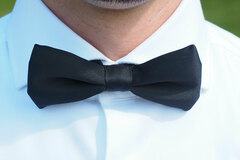 Buy Now: 120 Black Pre-Tied Banded Bow Ties