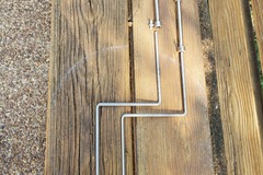Selling with online payment: vintage 1/4" x15" double bend arms with 6" extensions 