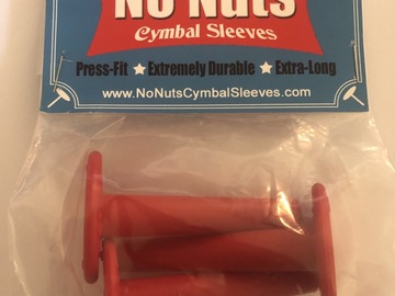 Selling with online payment: NO NUTS® CYMBAL SLEEVES  3-PK RED