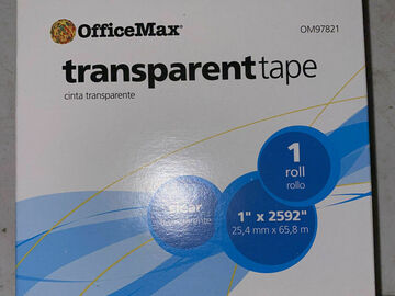 Buy Now: Office Max 3/4" X 2592 large ROLL Invisible Boxed Tape 