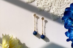  : Metis Lapis Lazuli Drop Earrings
