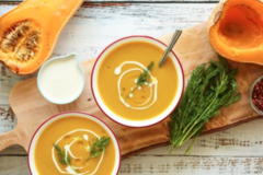 Partage: Butternut squash soup with chilli