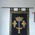Vendiendo: Bannière Etendard de Sainte Jeanne d'Arc Fleur de Lys 