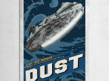Stores: STAR WARS POSTER METALICO:EAT MY SPACE DUST (DISPLATE) 45X32CM