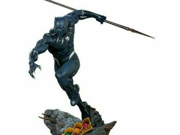 Stores: SIDESHOW AVENGERS ASSEMBLE STATUE 1/5 BLACK PANTHER 41CM