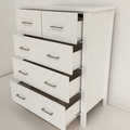 For Sale: TINA Solid Wood Tall boy Drawers*WHITE COLOUR