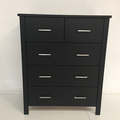 For Sale: TINA Solid Wood Tallboy Drawers*BLACK COLOUR