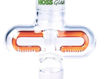 Post Now: HOSS 6" Tall Double Sided Inline Perc Build-a-Bong Midsection
