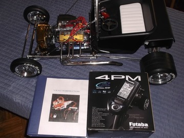 Selling: 1/4 SCALE RC CAR FORD MODEL T READY TO RUN WITH RUNNING V8 ENGINE