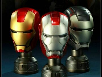 Stores: SIDESHOW COLLECTABLES IRON MAN HELMETS SET SDCC 2011 Exclusive