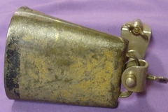 Selling with online payment: 1920-30s LUDWIG hoop mount cowbell holder w/ cowbell