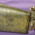 Selling with online payment: 1920-30s LUDWIG hoop mount cowbell holder w/ cowbell