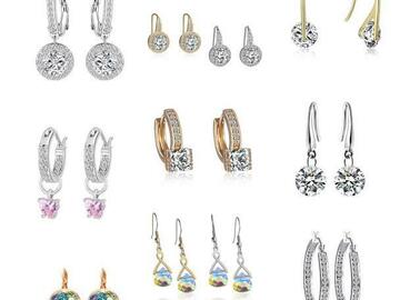 Liquidation & Wholesale Lot: 50 pair Swarovski Elements Jewelry Earrings