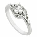 Bulk Lots: Cubic Zirconia Diamond Rings with Rhinestones, 100 Units