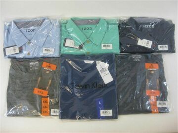 Liquidation/Wholesale Lot: Men's Designer Shirts by Izod, Calvin Klein & Kirkland, Mixed Col