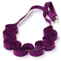  : Purple grosgrain ribbon necklace