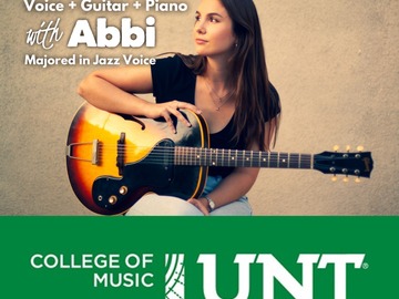 30 minute Piano lessns: Piano, Voice, and Guitar Lessns with Abbi | (30 Minute)