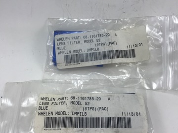 Selling with online payment: Whelen Filter 68-1161785-20 (Pair)