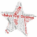 : Baby's First Christmas Word Art