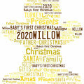  : Baby's First Christmas Word Art