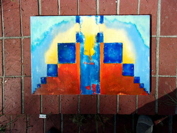 Sell Artworks: BLUE SQUARES COMBINED