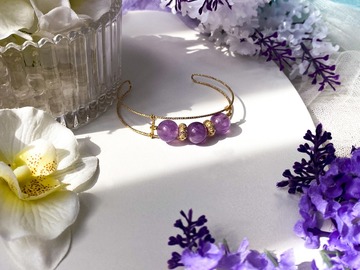  : Phoibe Lilac Amethyst Cuff Bracelet
