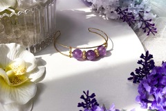  : Phoibe Lilac Amethyst Cuff Bracelet