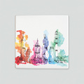  : Hong Kong skyline placemat/trivet