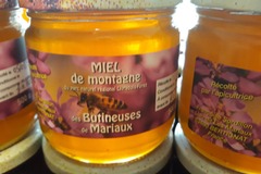 Les miels : Miel de Montagne  "Les Butineuses de Mariaux"