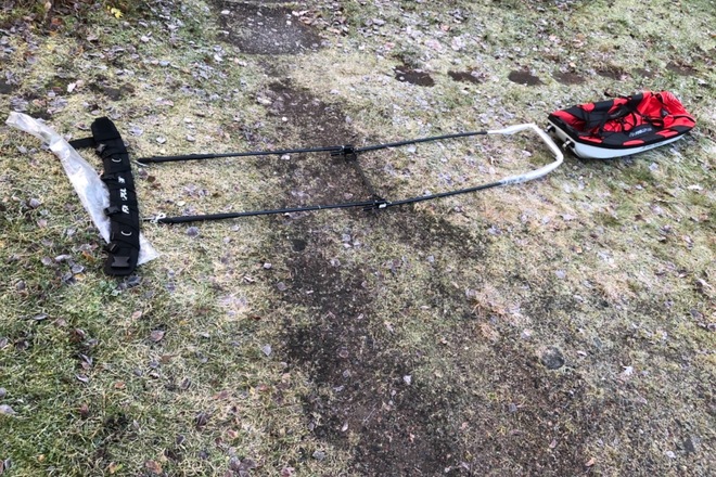 Ahkio Fjellpulken, vetoaisa ja vyö