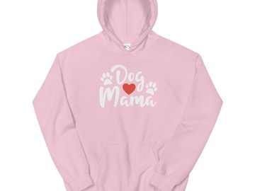 Selling: Dog Mama Hoodie -white font 