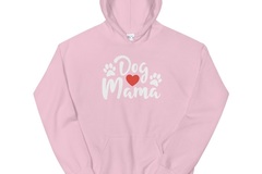 Selling: Dog Mama Hoodie -white font 