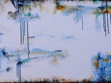 Sell Artworks: After The Rain 76 x 50 cms Textured Abstract Painting