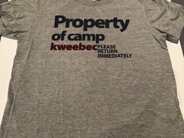 Selling A Singular Item: Property of camp... t-shirt 
