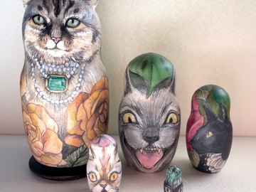 For Sale: One of a kind painted Matryoshka 