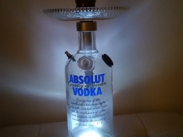 Vente: Chicha customized Vodka ABSOLUT éclairée en Led