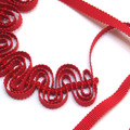  : Red Ripple Ribbon Necklace