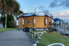 Selling with online payment: ASBA Drums ‘Rive Gauche’ Snare Drum 6x14 in Elvin Jaune Finish